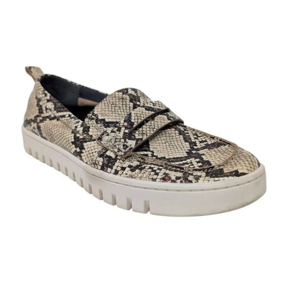 Vionic Shoes - Vionic 8 Uptown Loafer Ivory Multi Snakeskin Career Casual Comfort Boating Women